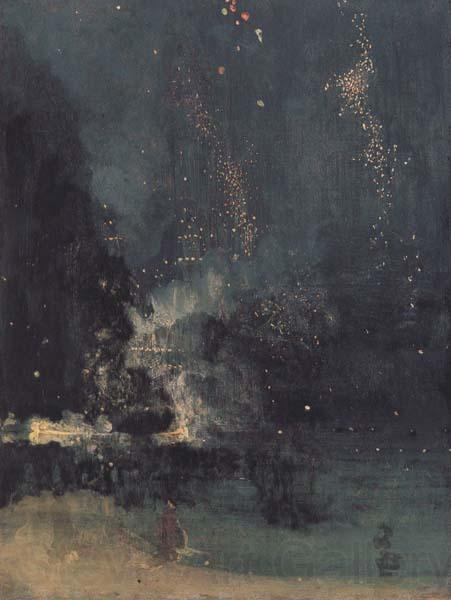 James Mcneill Whistler Noc-turne in Black and Gold:the Falling Rocket (mk43) Spain oil painting art